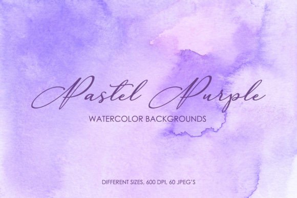 60 Pastel Purple Watercolor Backgrounds Review