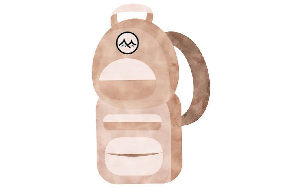 Backpack Watercolor for Camping Product Sales