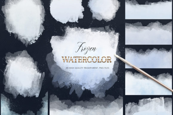 Blue Watercolor Overlays: A Designer’s Stitch Test