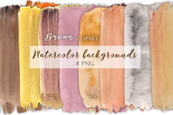 Brown Watercolor Boho Background for Editorial Use