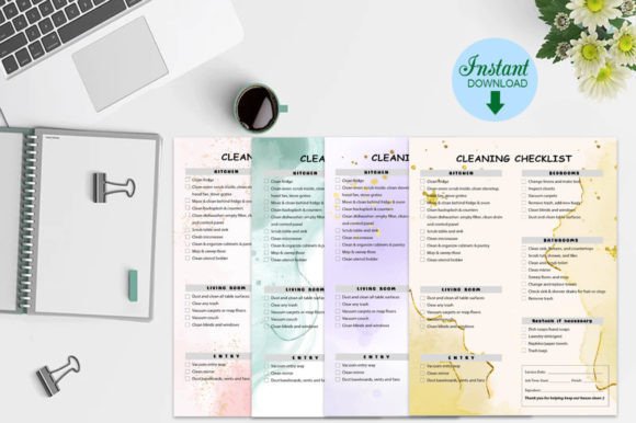 Cleaning Checklist Print Templates for Local Branding