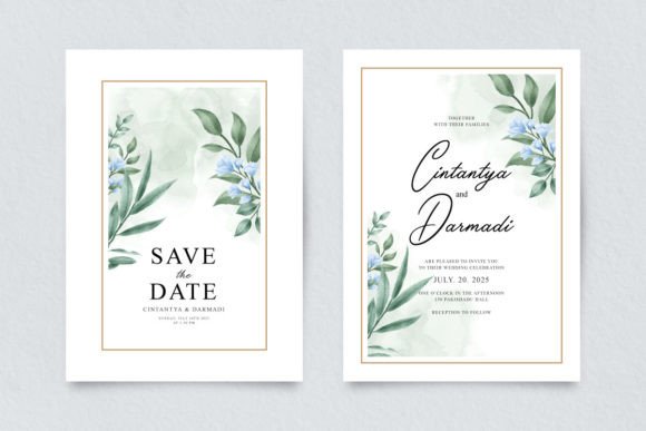 Double Sided Wedding Invitation Template: Print Templates Review