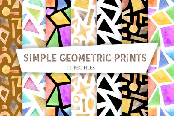 Geometric Seamless Patterns for Modern Design Projects