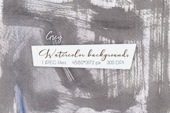 Grey Watercolor Backgrounds: Editorial Textures for Blogs