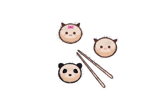 Kawaii Baos Watercolor for Food Amp Crafts