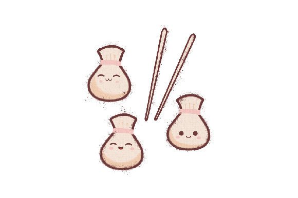 Kawaii Dim Sum Watercolor for Food Amp Branding