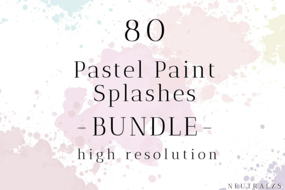 Pastel Paint Splash Clipart Bundle: Decorative Elements Review