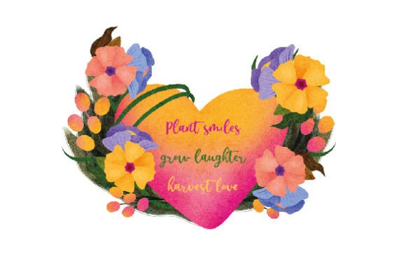 Plant Smiles, Grow Laughter: A Spring Watercolor Asset Review