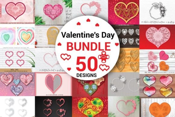 Valentine's Day Heart Mega Bundle: Editorial Design Review